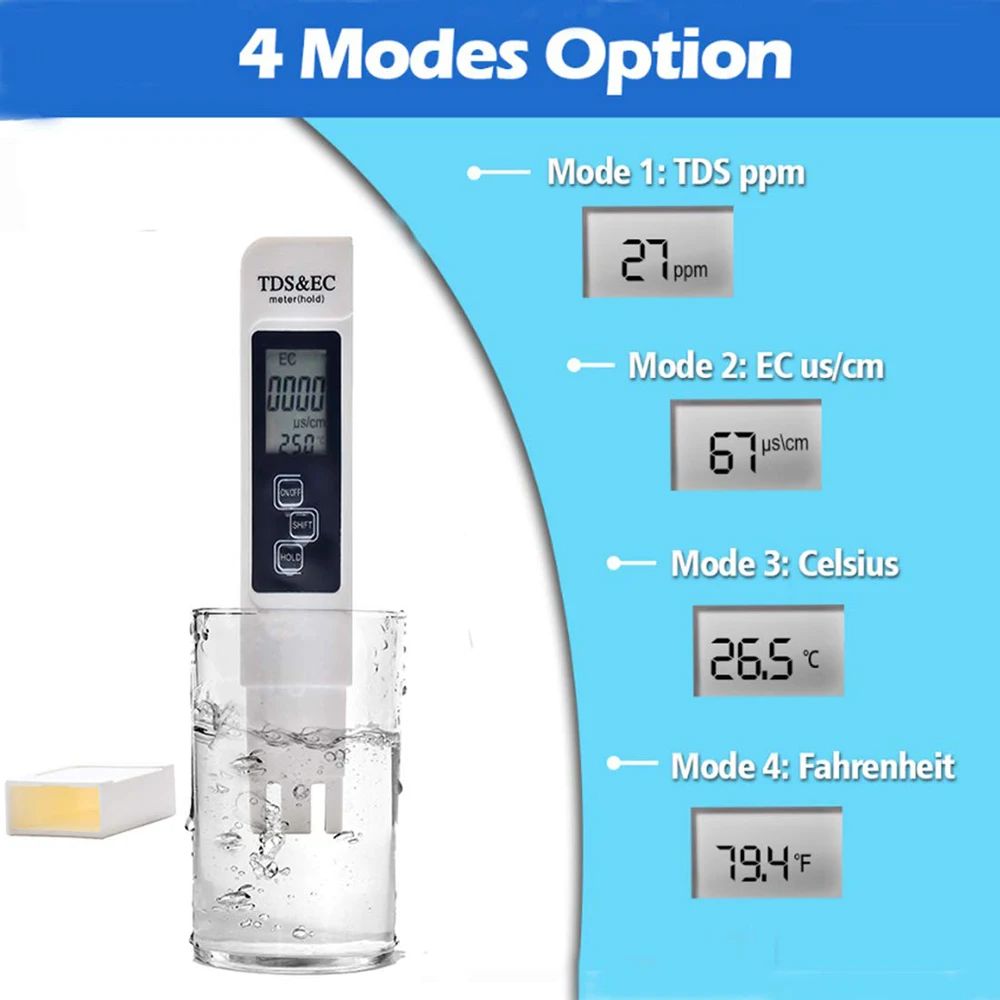 Digital TDS EC Water Tester Me - đánh giá và giá Ph Meter Digital Water Tester